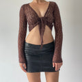 Monsoon Mohair Sequin Tie Top | XS