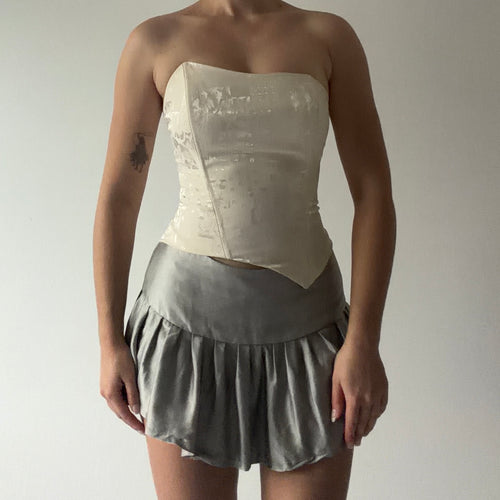 Strapless Asymmetric Corset Top | 6-8
