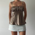 Ice Satin Babydoll Top | S