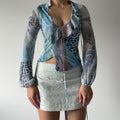Kosiuko Ruffle Long sleeve Top | XS