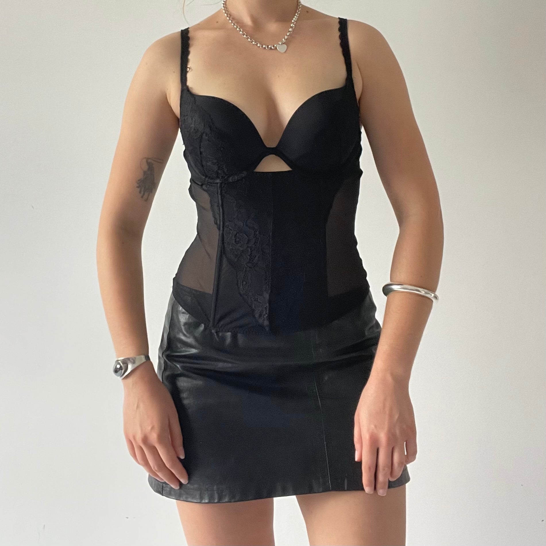 La Senza Mesh Corset Top | 8-10
