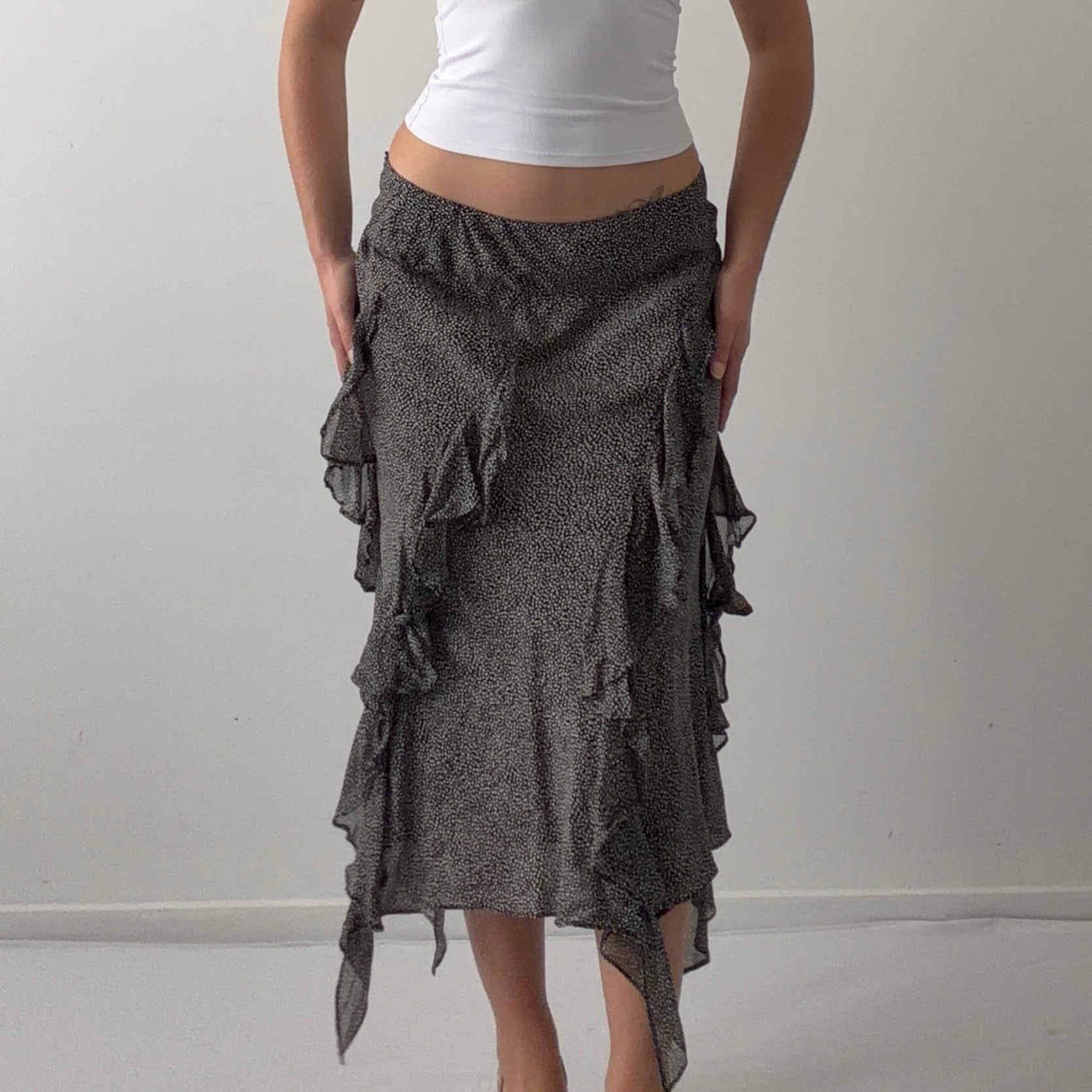 Ruffle Midi Skirt | 6-8
