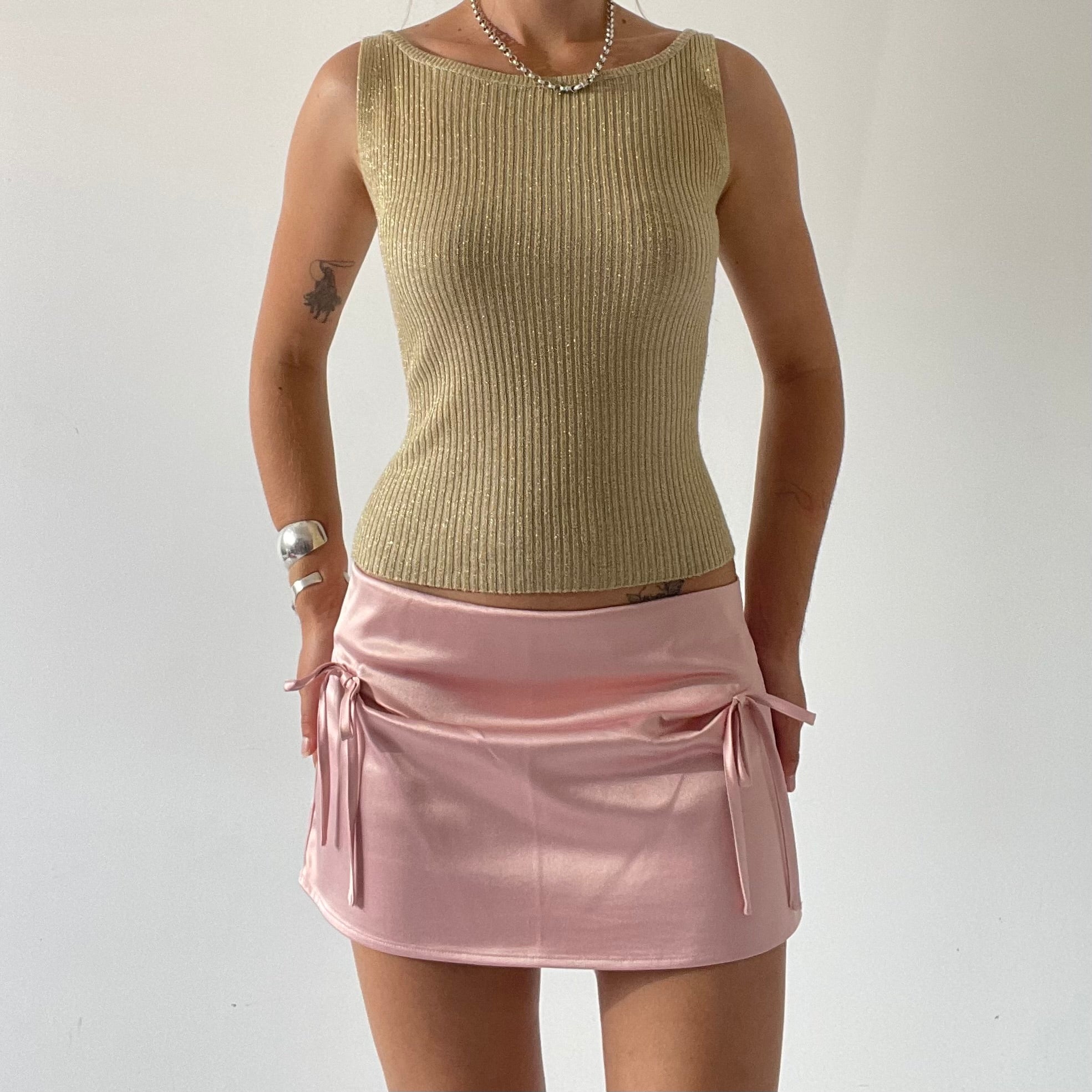 Suchita Glitter Knit Tank Top | 8-10