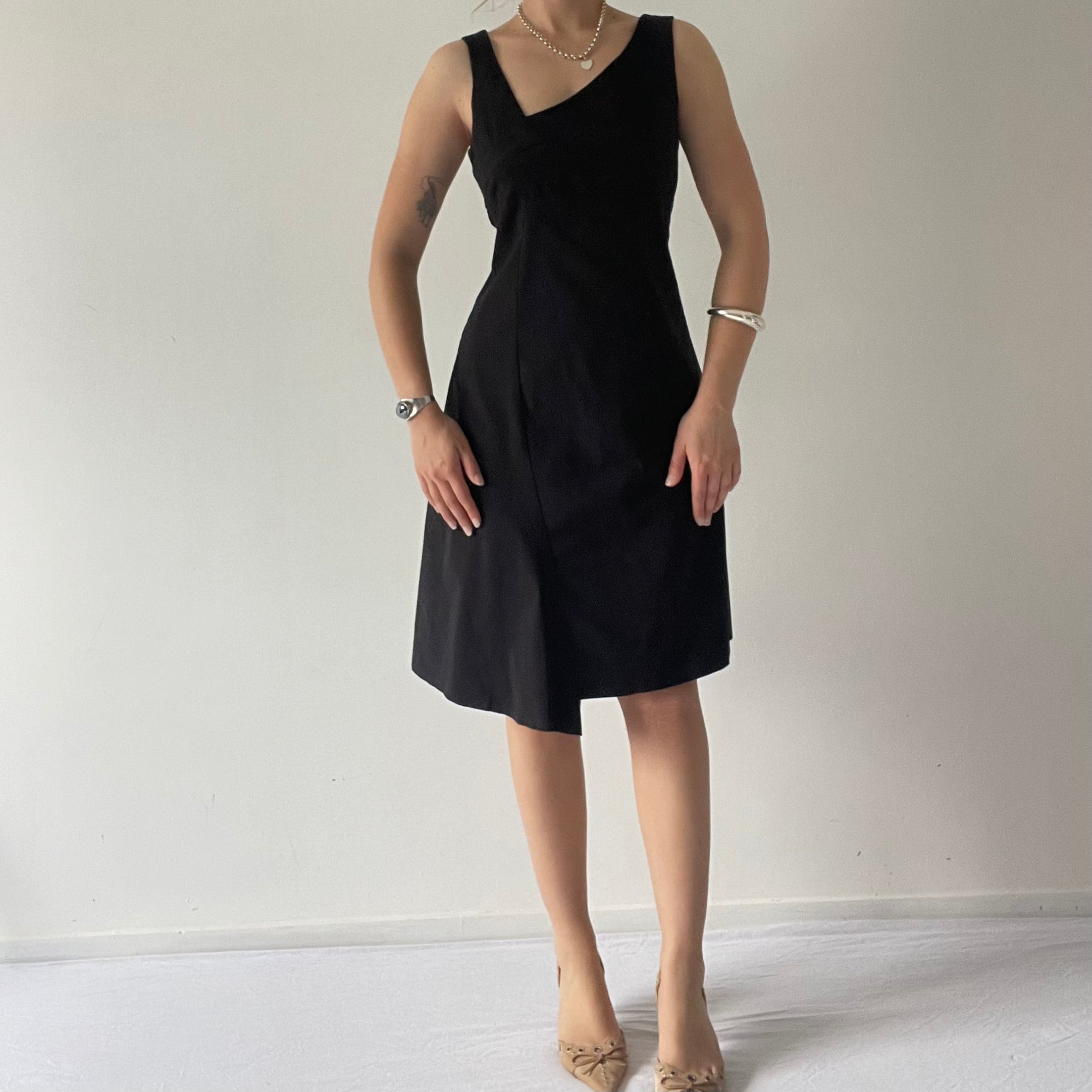 Cue Asymmetric Midi Dress | 10-12