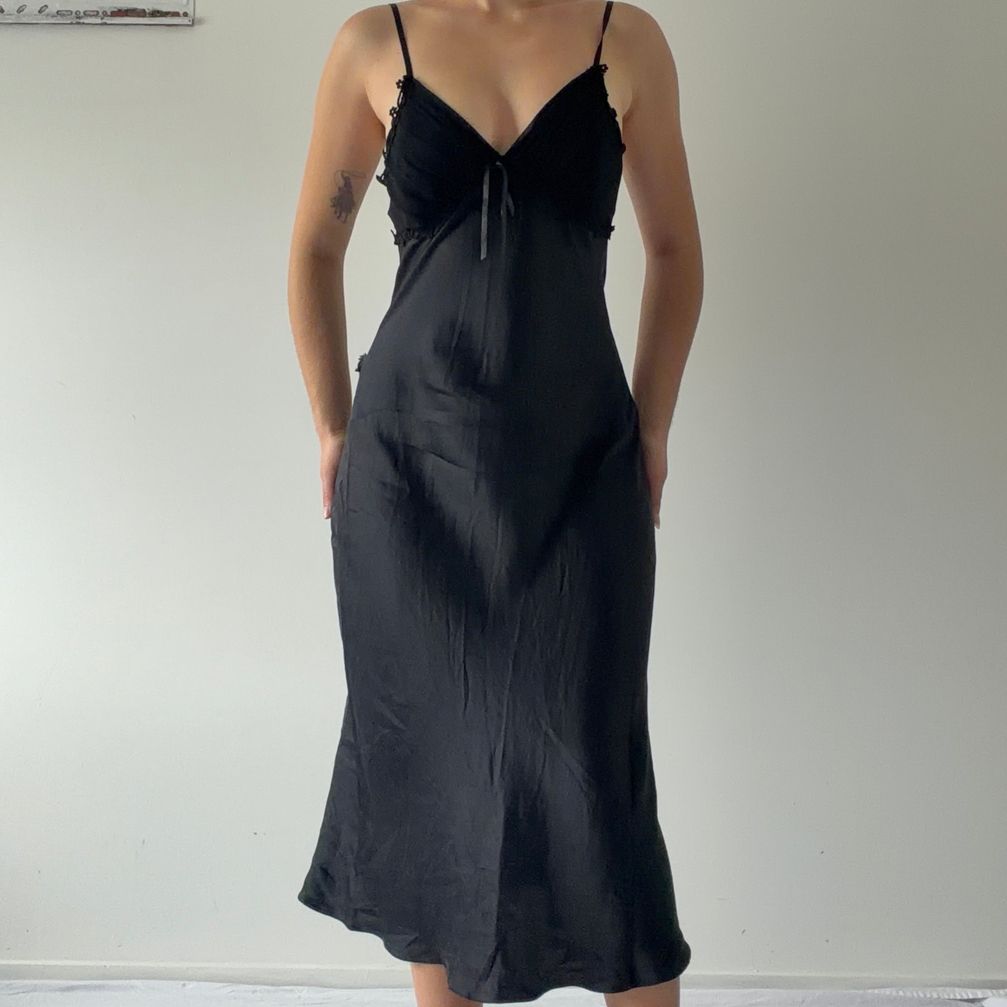 Zenza Silk Maxi Slip Dress | Made in NZ | S