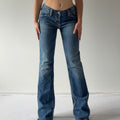 Silver Flare Jeans | M