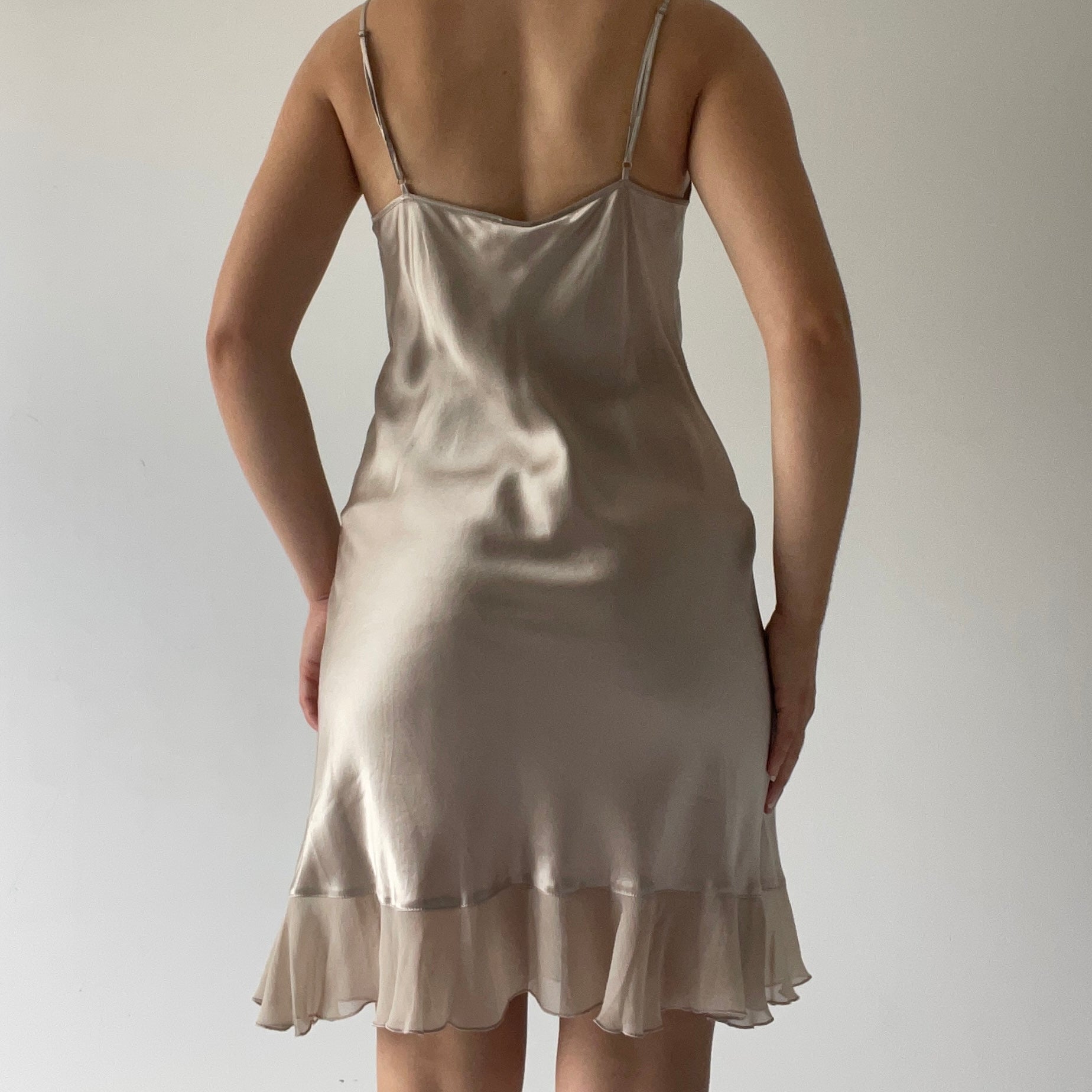 Silk Midi Slip Dress | 6-8