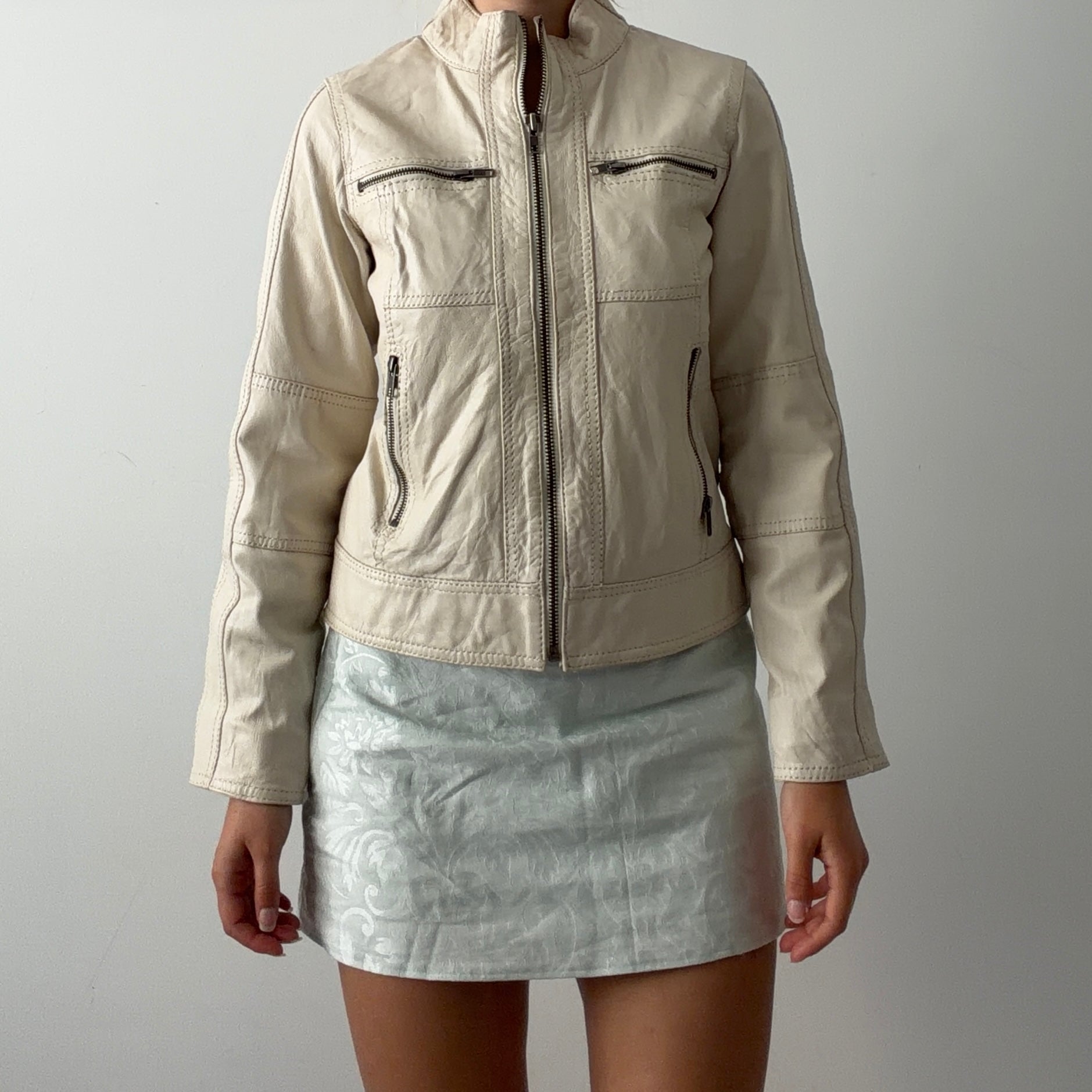 Siricco Leather Moto Jacket | XS