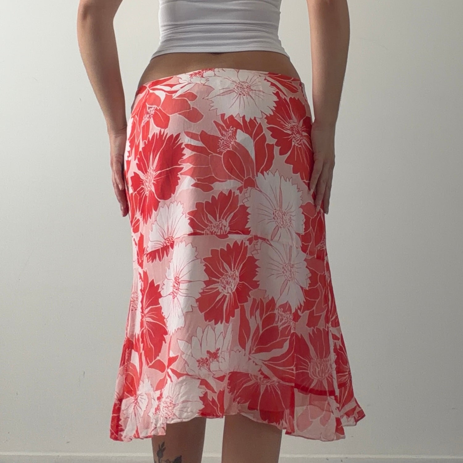 Petite Sophisticate Silk Handkerchief Midi Skirt | 8-12