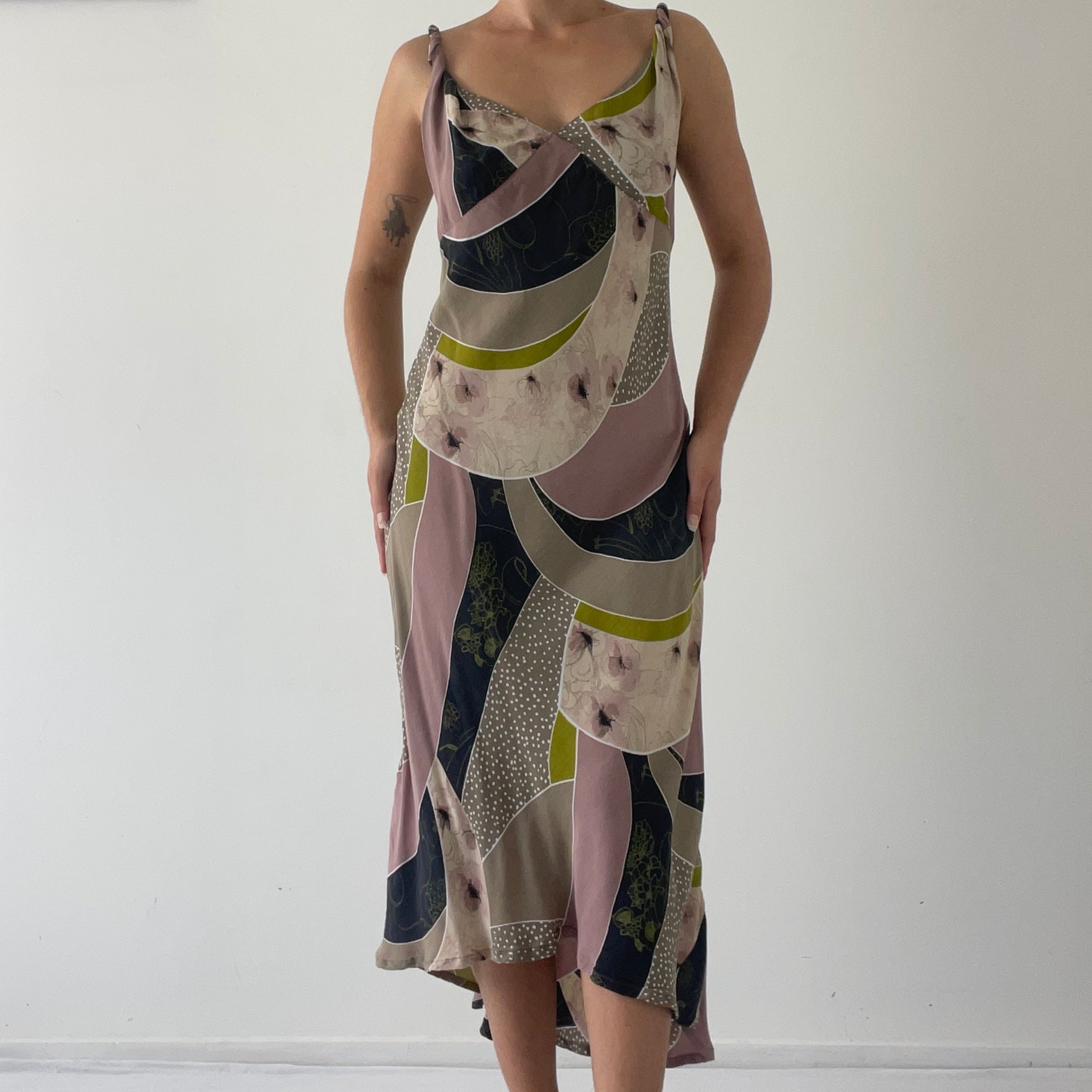 Bias Midi Slip Dress | 10-12