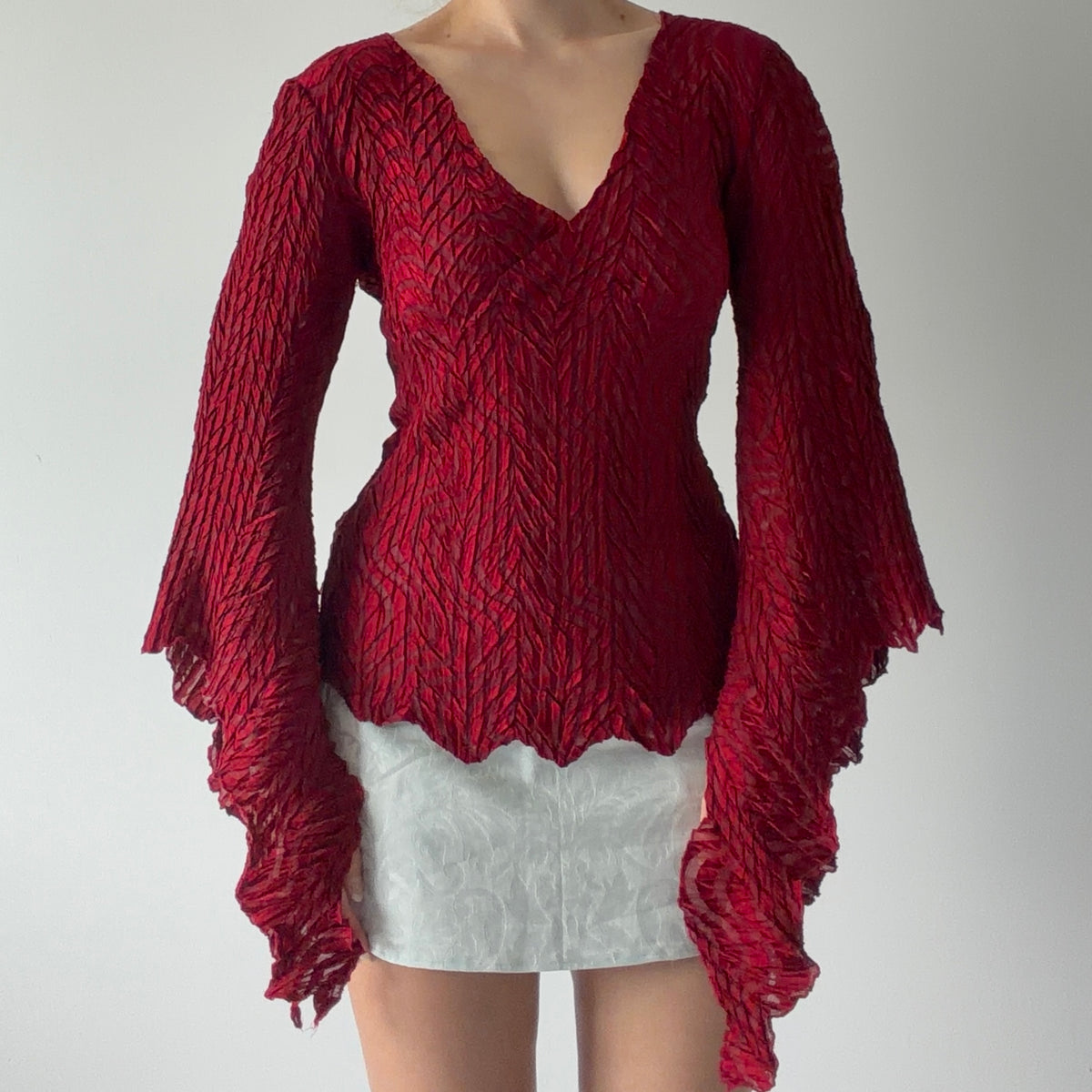 Rare Cache Bell Sleeve Top | S