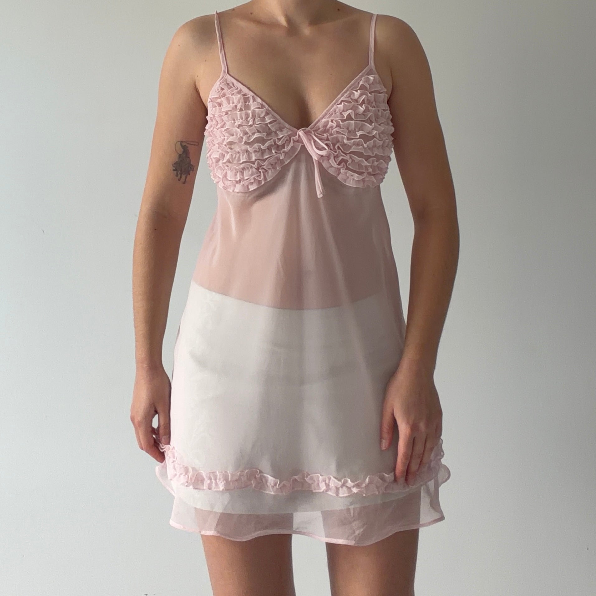 Morgan Taylor Ruffle Mini Dress | L