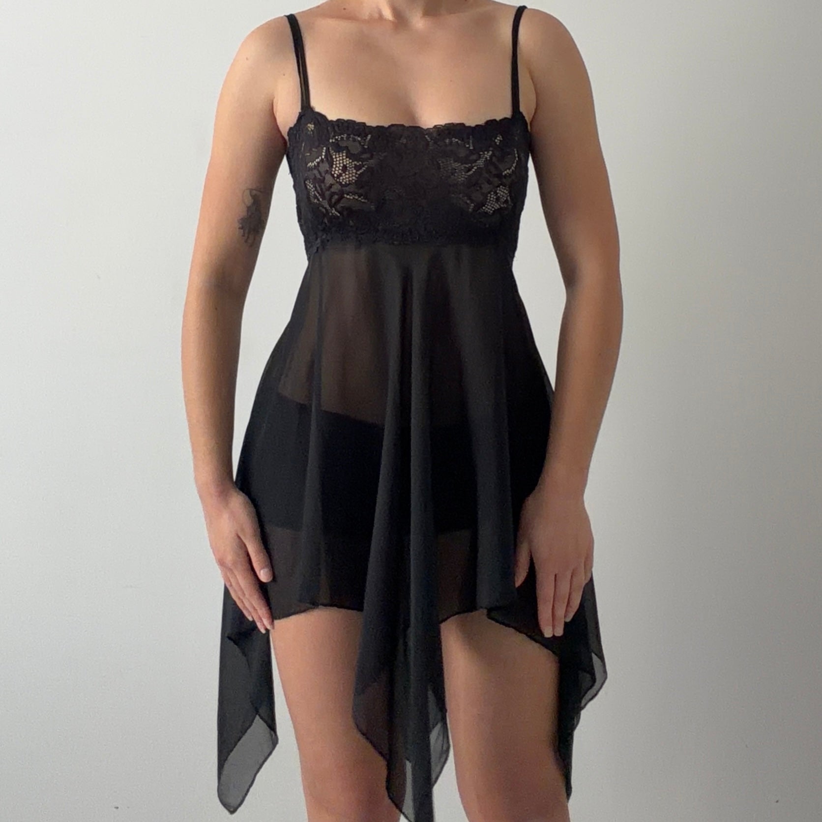 La Vie En Rose Handkerchief Slip Dress | L