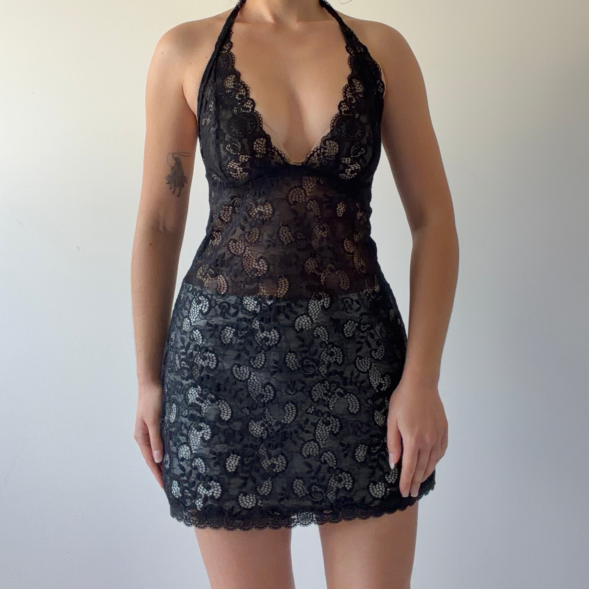 Victoria's Secret Lace Halter Dress | 10-12