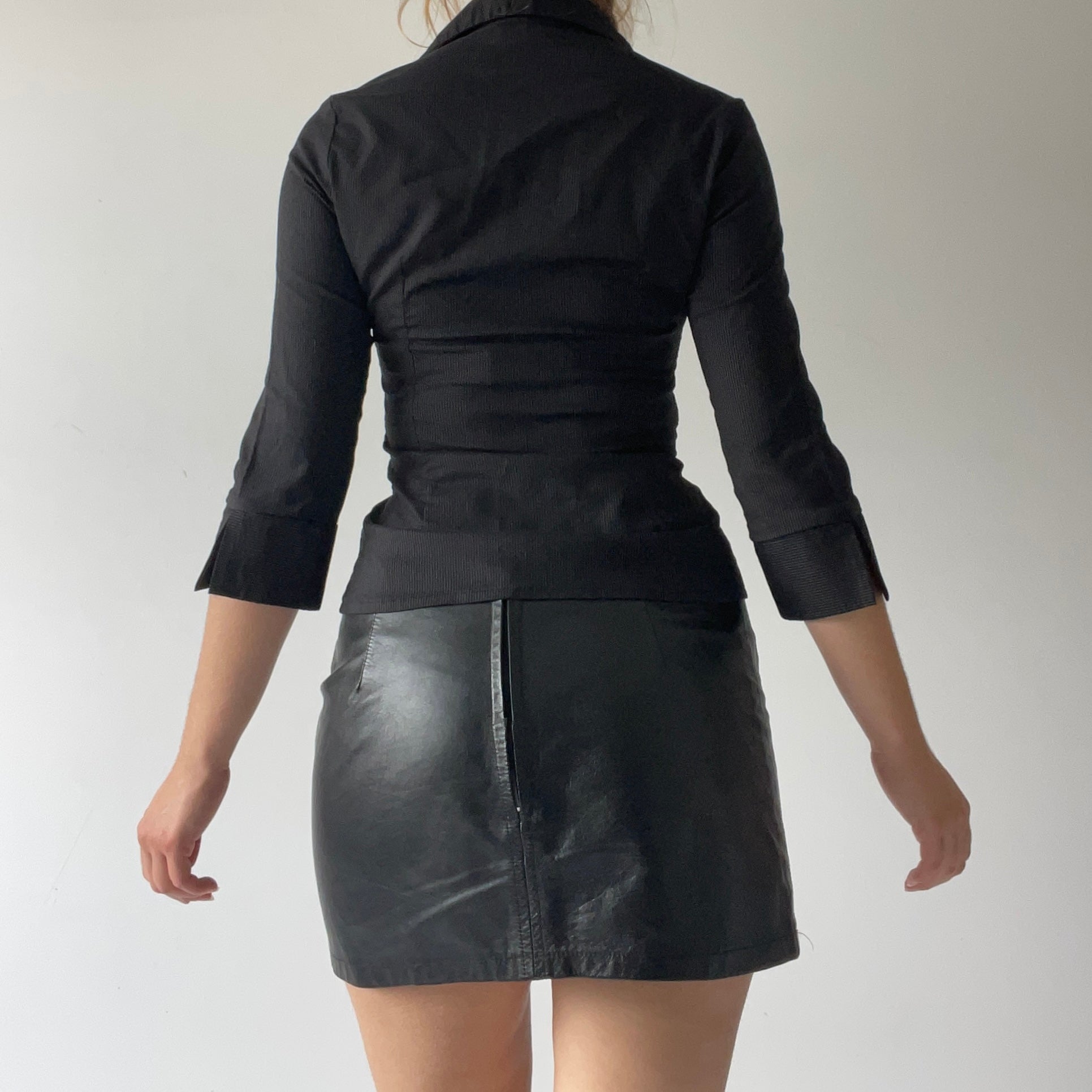 Pagani Fitted Shirt Top | Made in NZ | XS