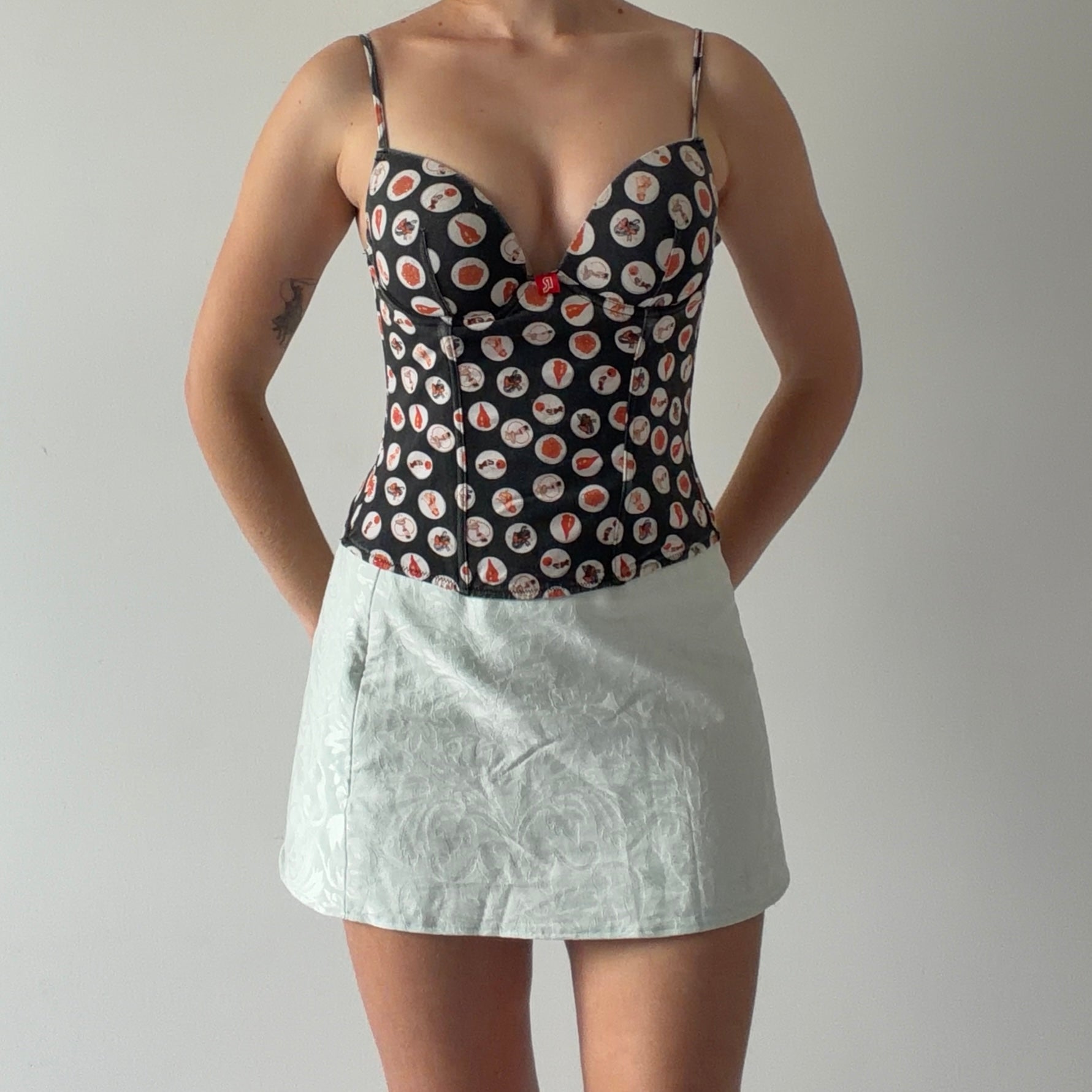 Roberta Polka Dot Corset | S