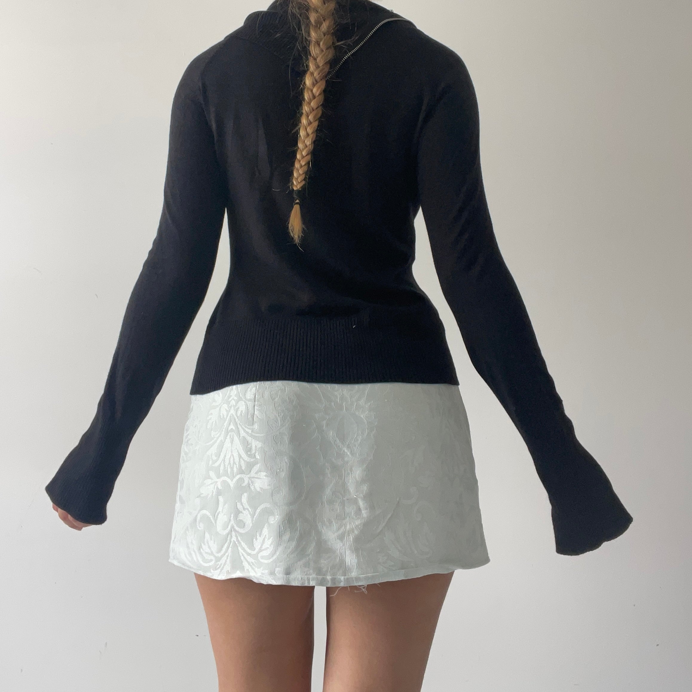 Cue Asymmetric Wool Knit | 6-8
