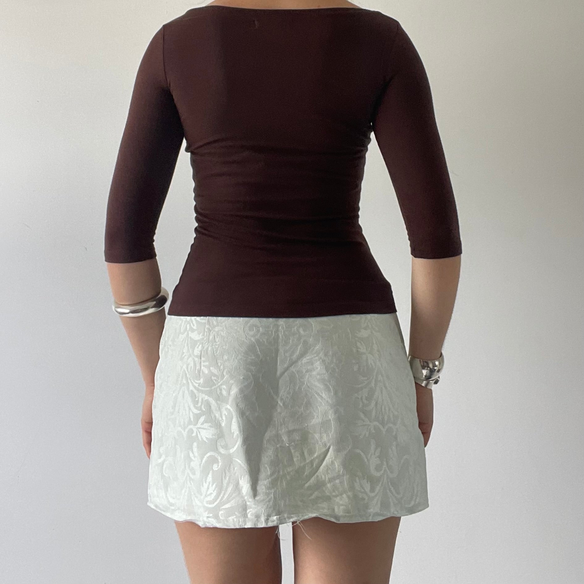 Zara Boat Neck Top | 6-8