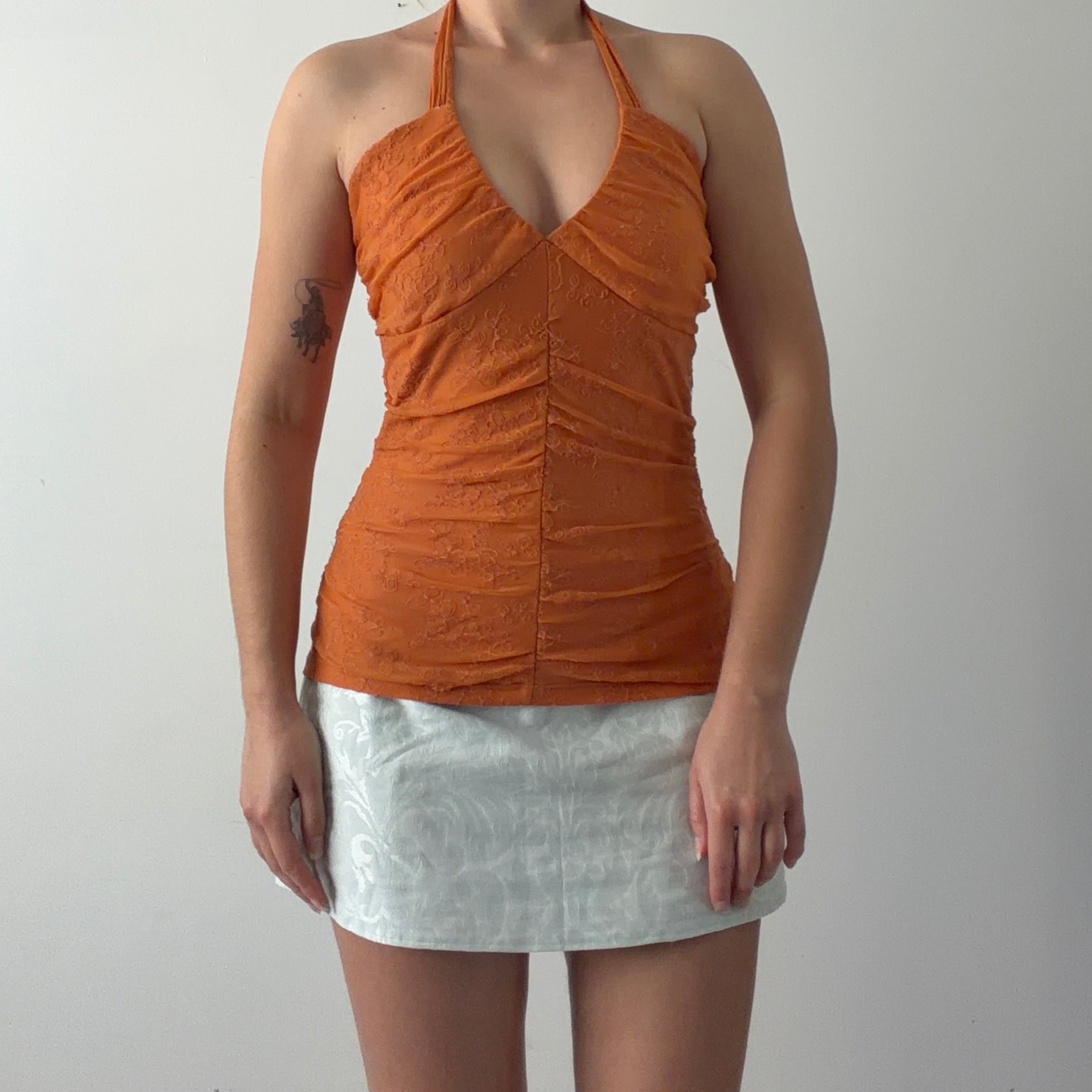 Le Chateau Lace Halter Top | S