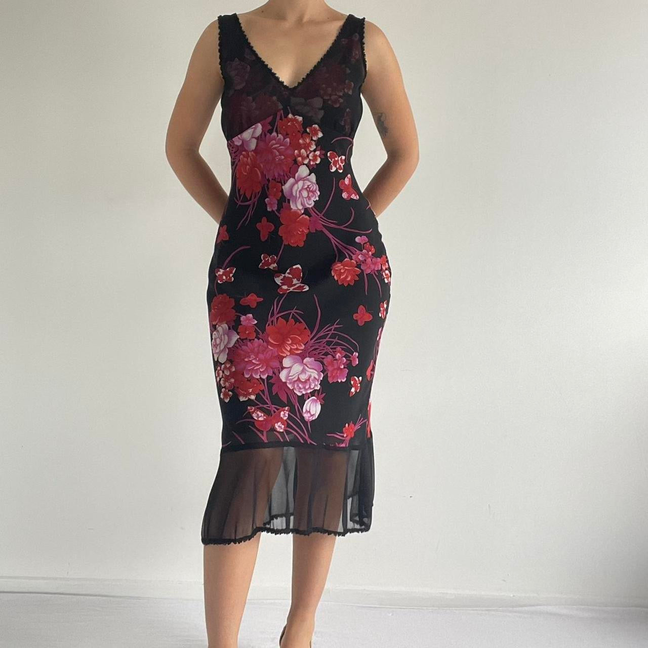 Johnny Dexter Bias Cut Midi Slip Dress | 8-12