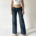 00s Glassons Low Rise Wide Leg Jeans | XS