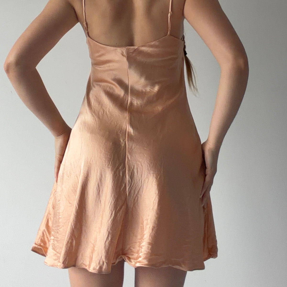 Victoria's Secret Silk Peach Slip | L