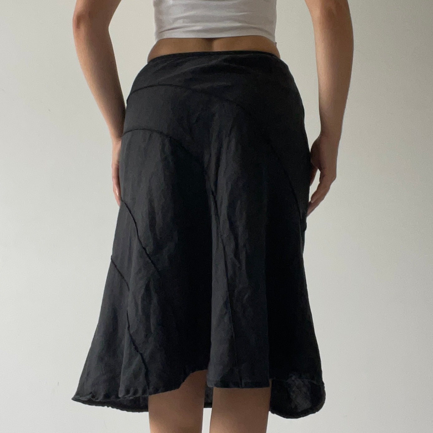 Per Una Linen Midi Skirt | 6-8
