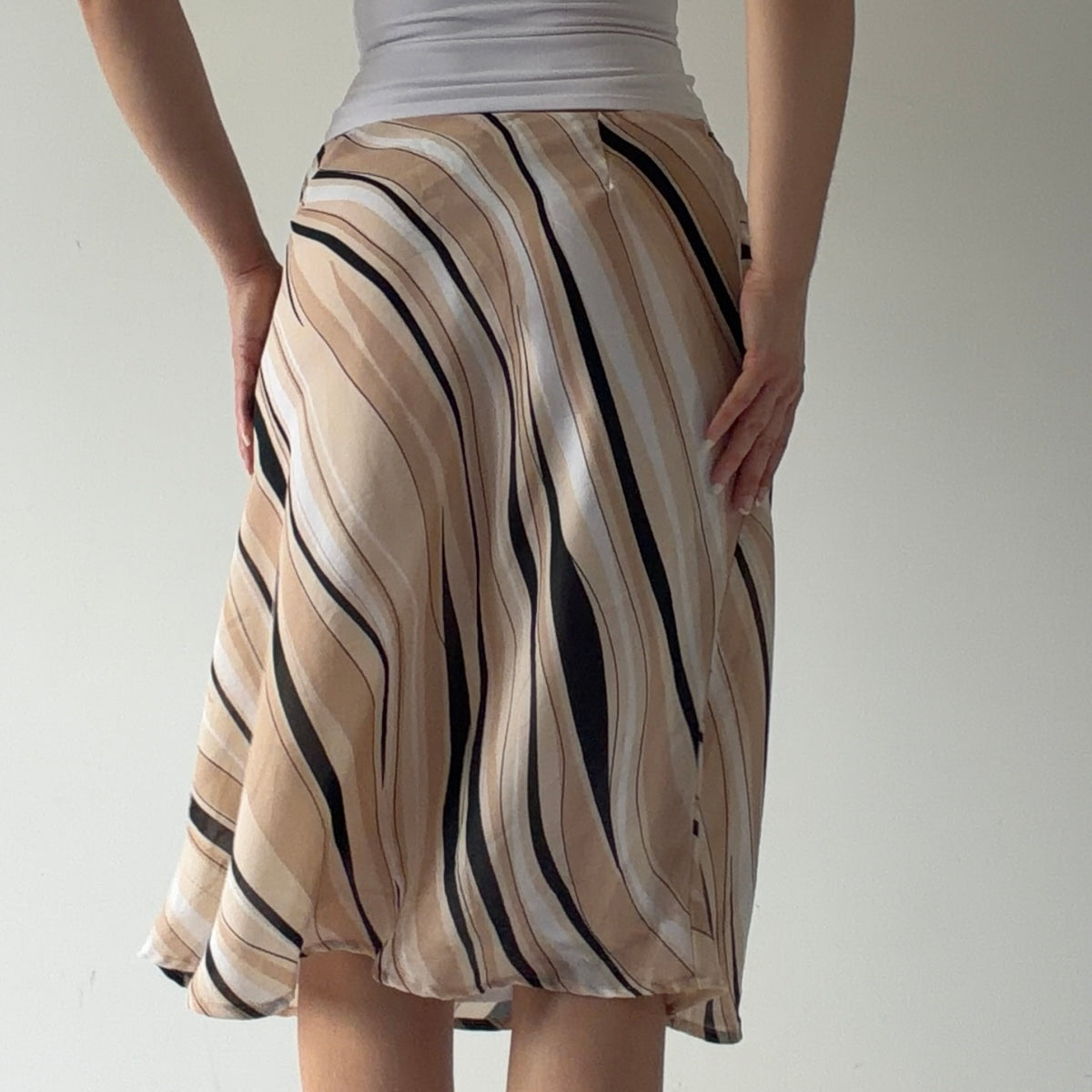 Worthington Stripe Midi Skirt | 6-8