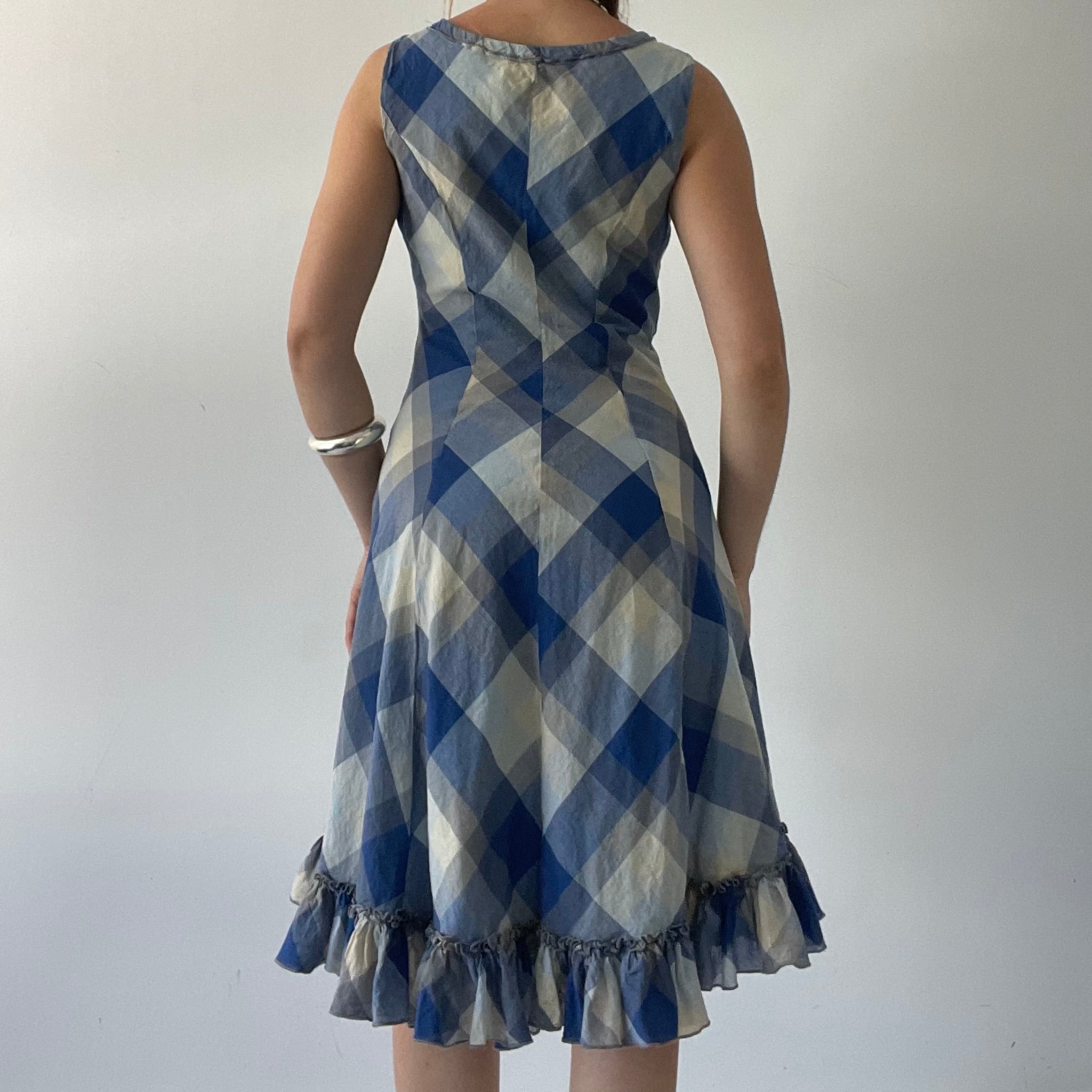 Annah Stretton Gingham Midi Dress | 8-10