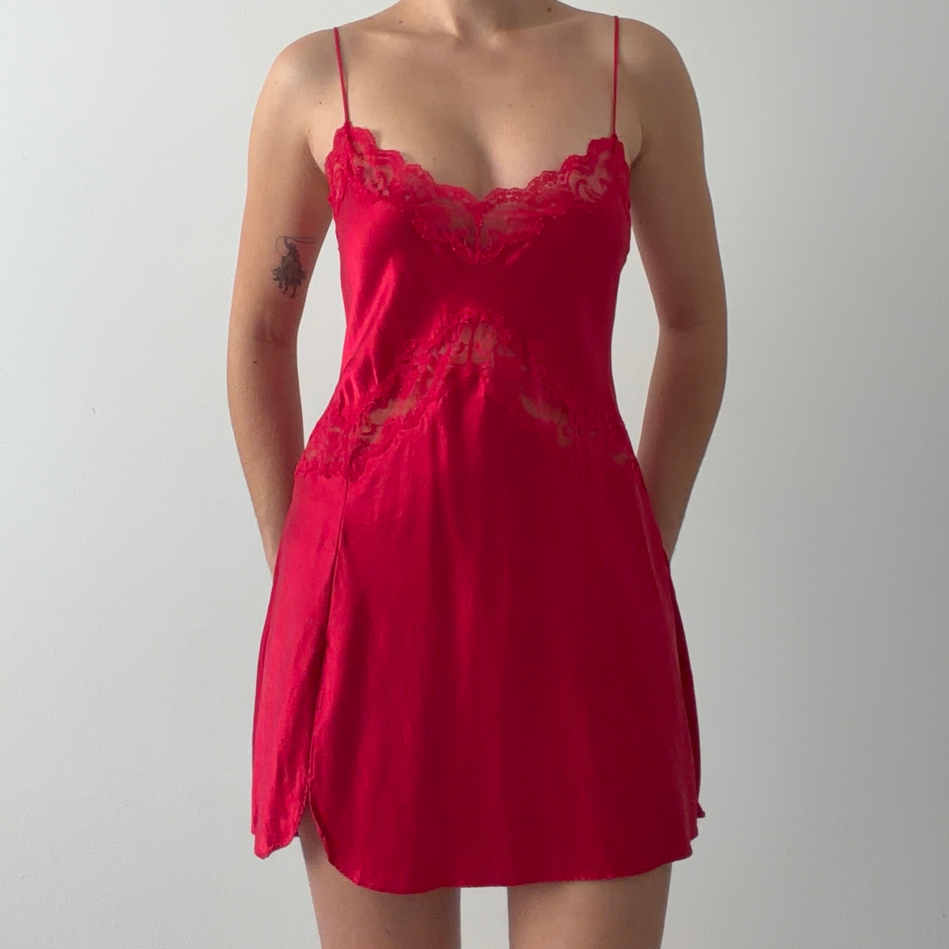 2003 Victoria's Secret Silk Lace Slip | 8-12