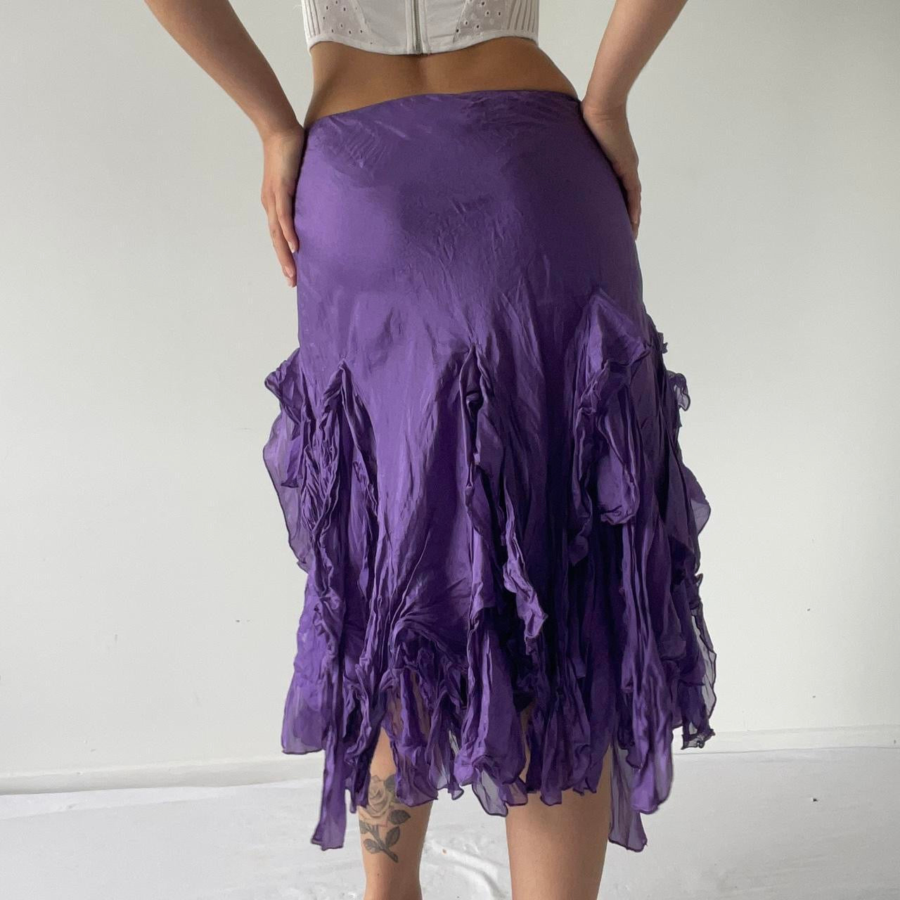Trelise Cooper Silk Ruffle Skirt | 12-16