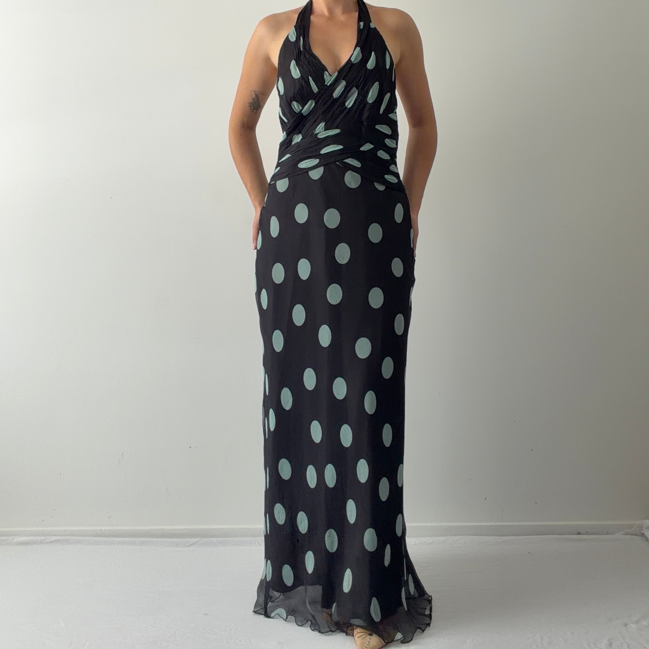 Phase Eight Silk Halter Dress | 12