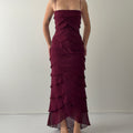 Tadashi Silk Ruffle Dress | S