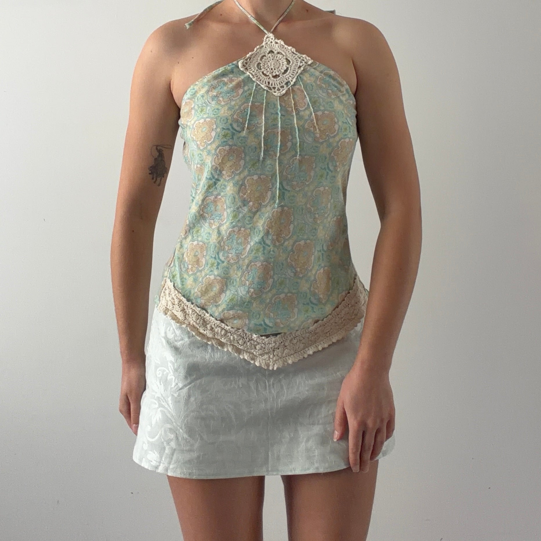 Floral Handkerchief Top | Made in USA | S
