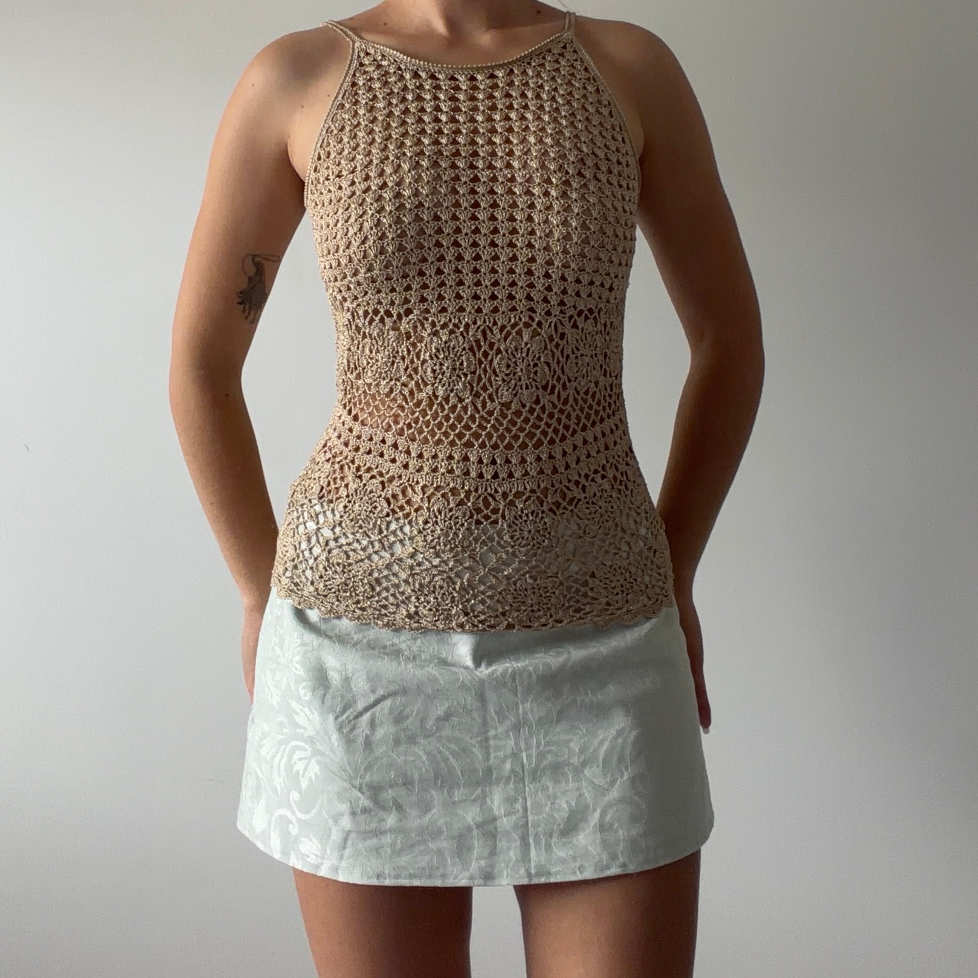 Glittery Crochet Top | 6-8