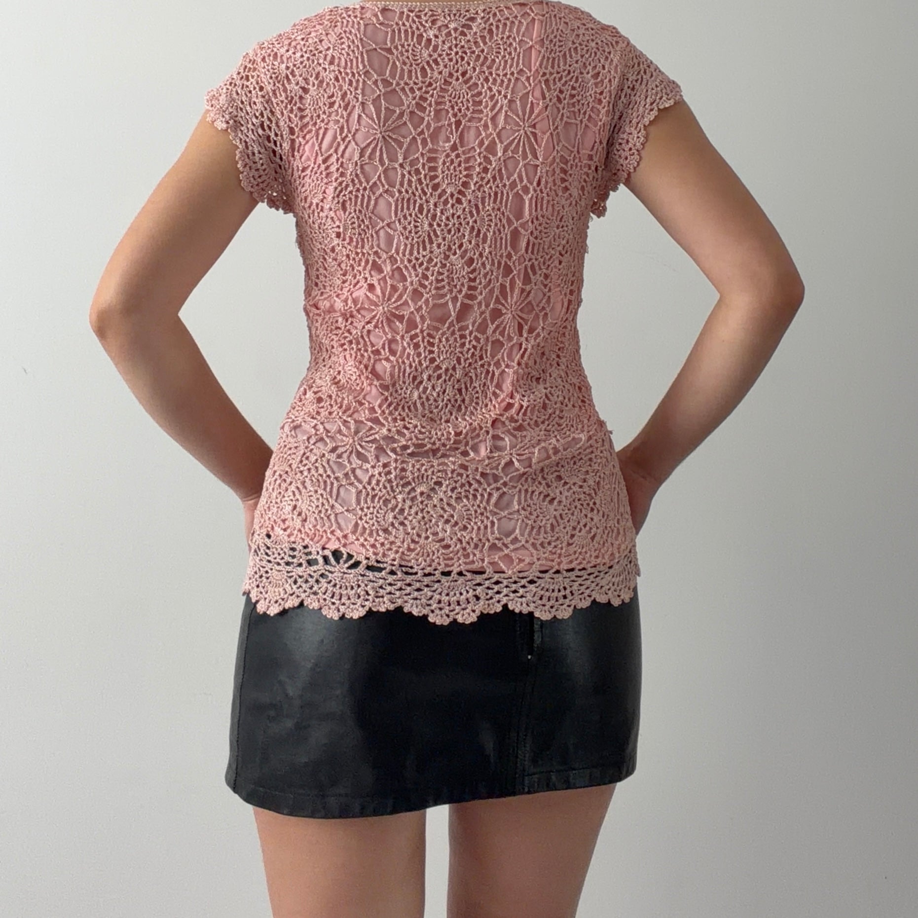 M. Nicole Evening Crochet Top | XL
