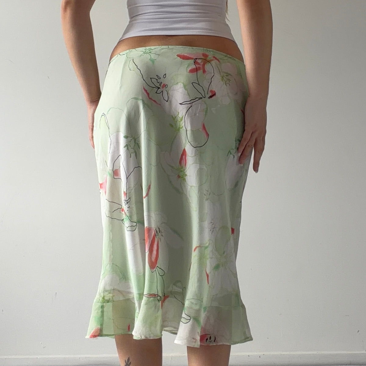 Floral Midi Skirt | 8-10