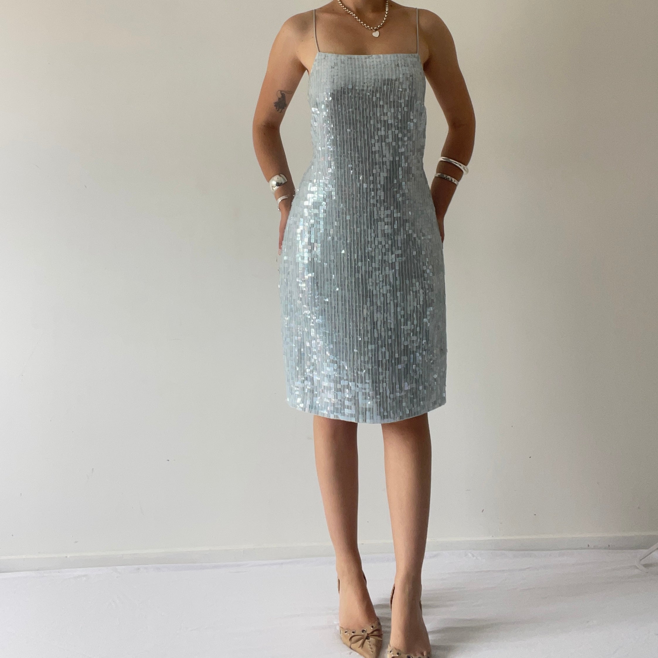 Next Sequin Midi Dress | 10-12