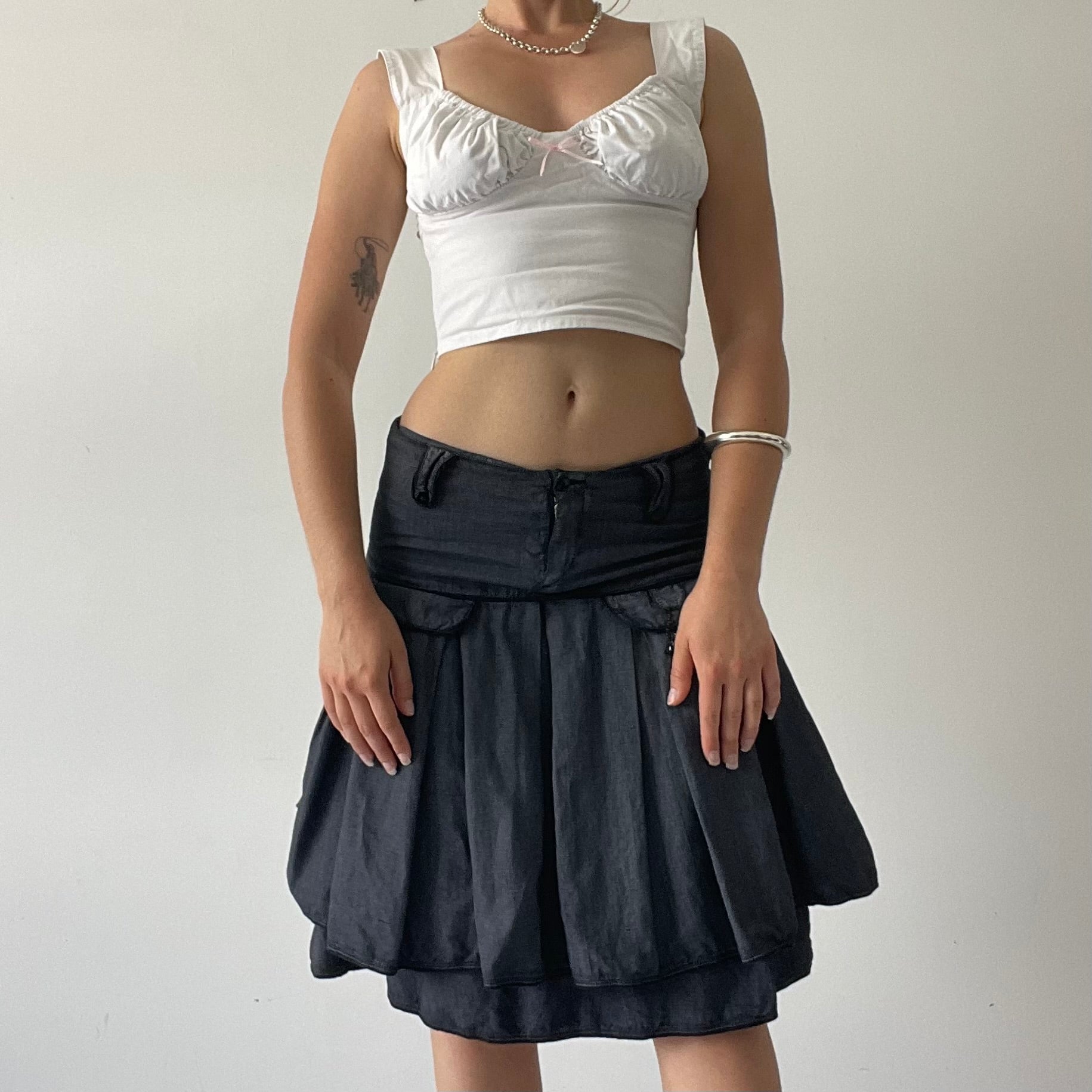 DKNY Pleated Midi Skirt | XS