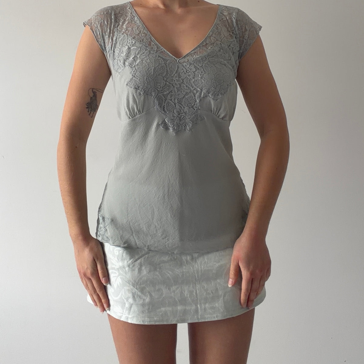 Express Silk Lace Top | L