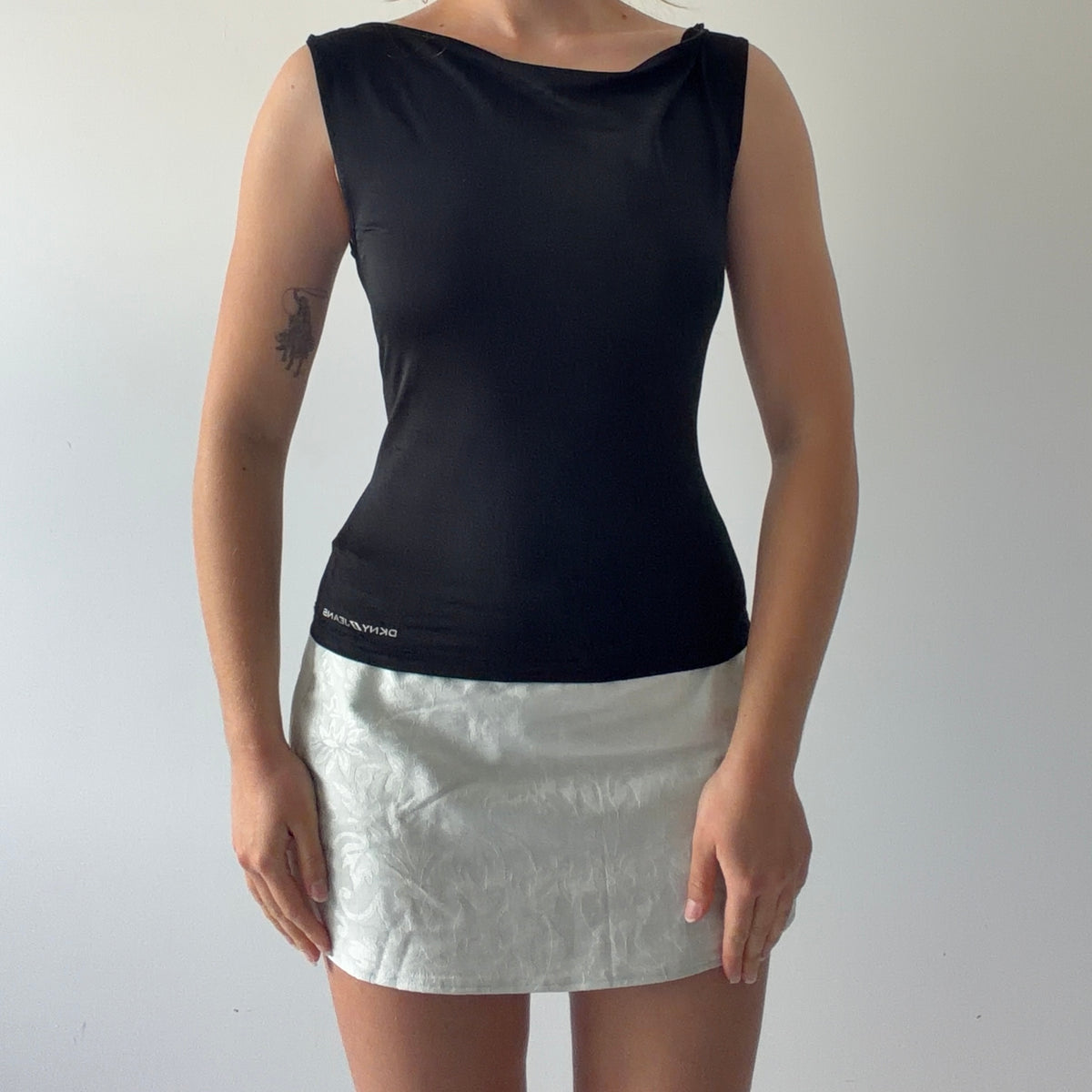 DKNY Draped Tank Top | S
