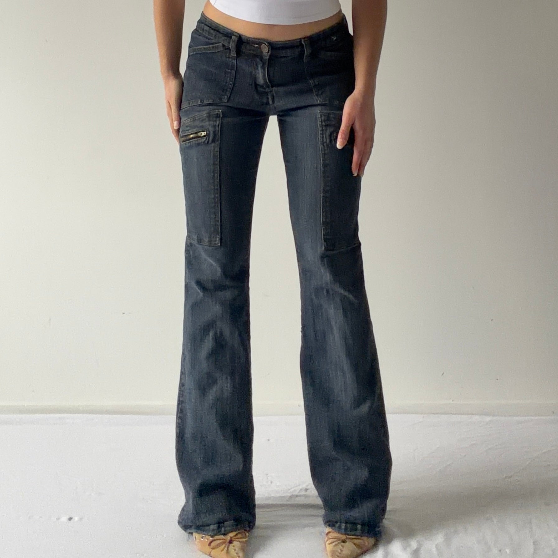 00s Low Rise Bootcut Jeans | S