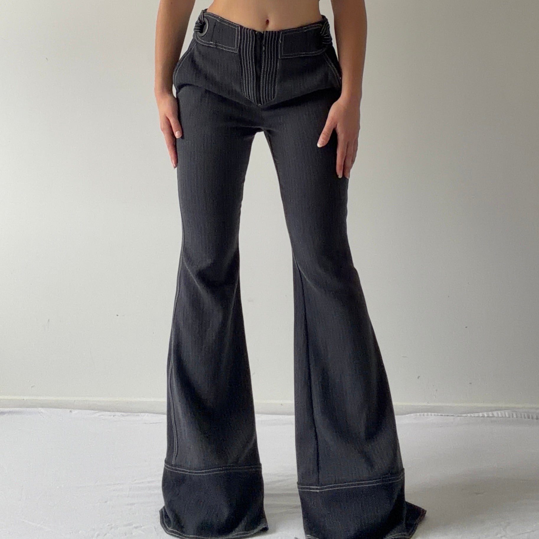 Shoulder Super Flare Pants | 8-10