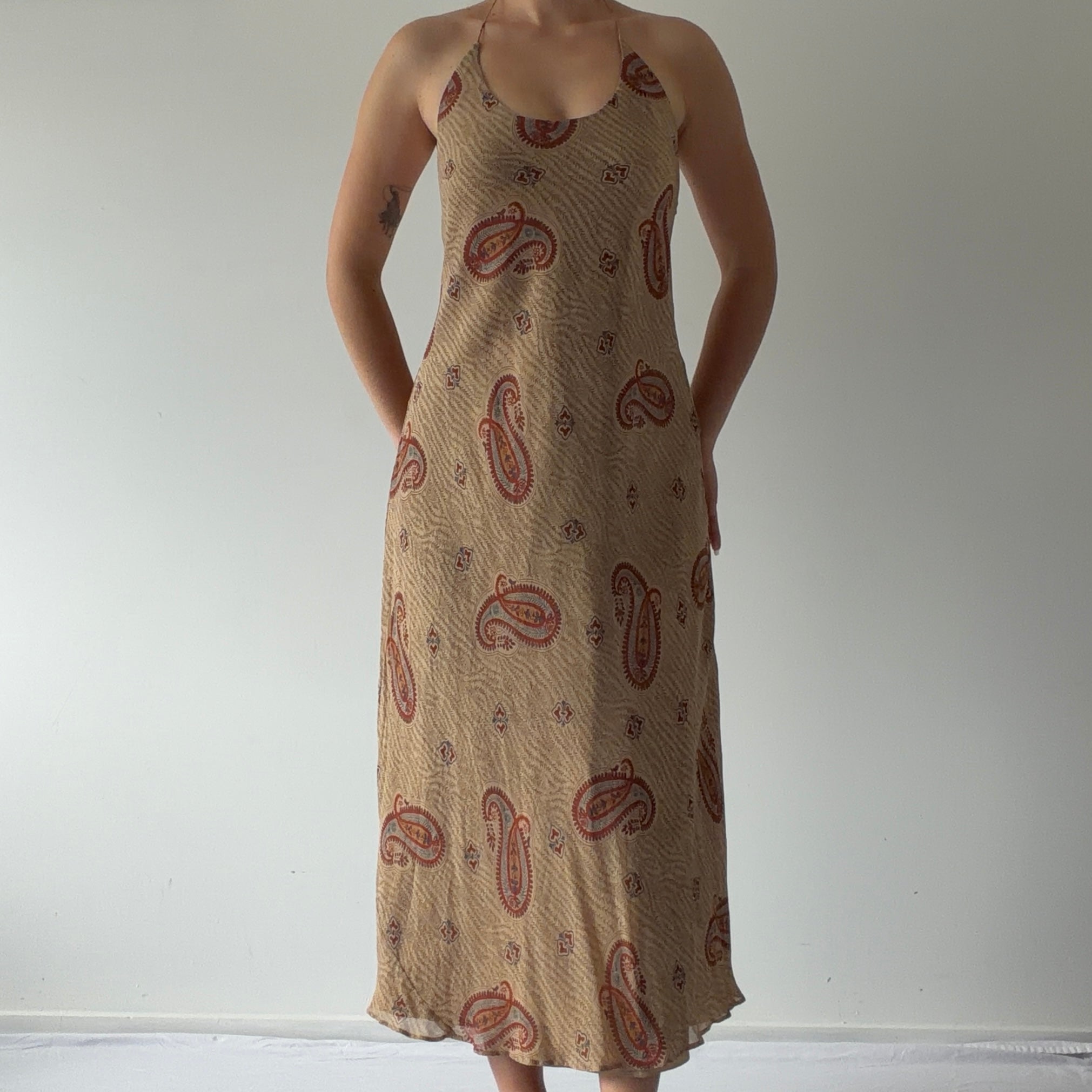 Ralph Lauren Silk Halter Dress | 10-12