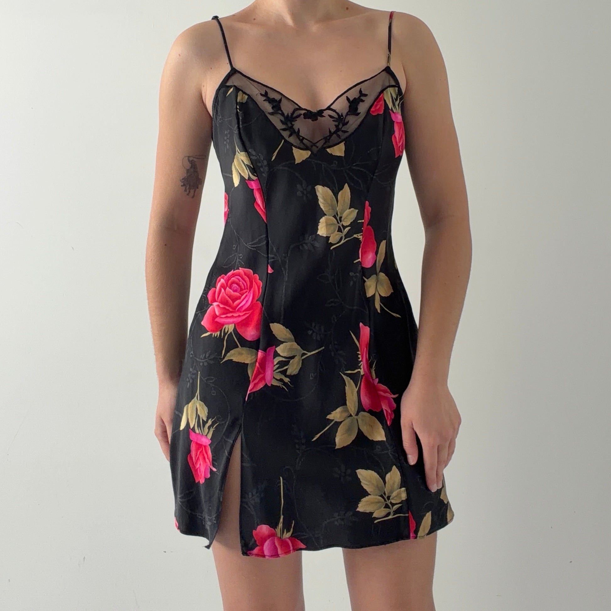 Victoria's Secret Silk Mini Slip | Rose | S
