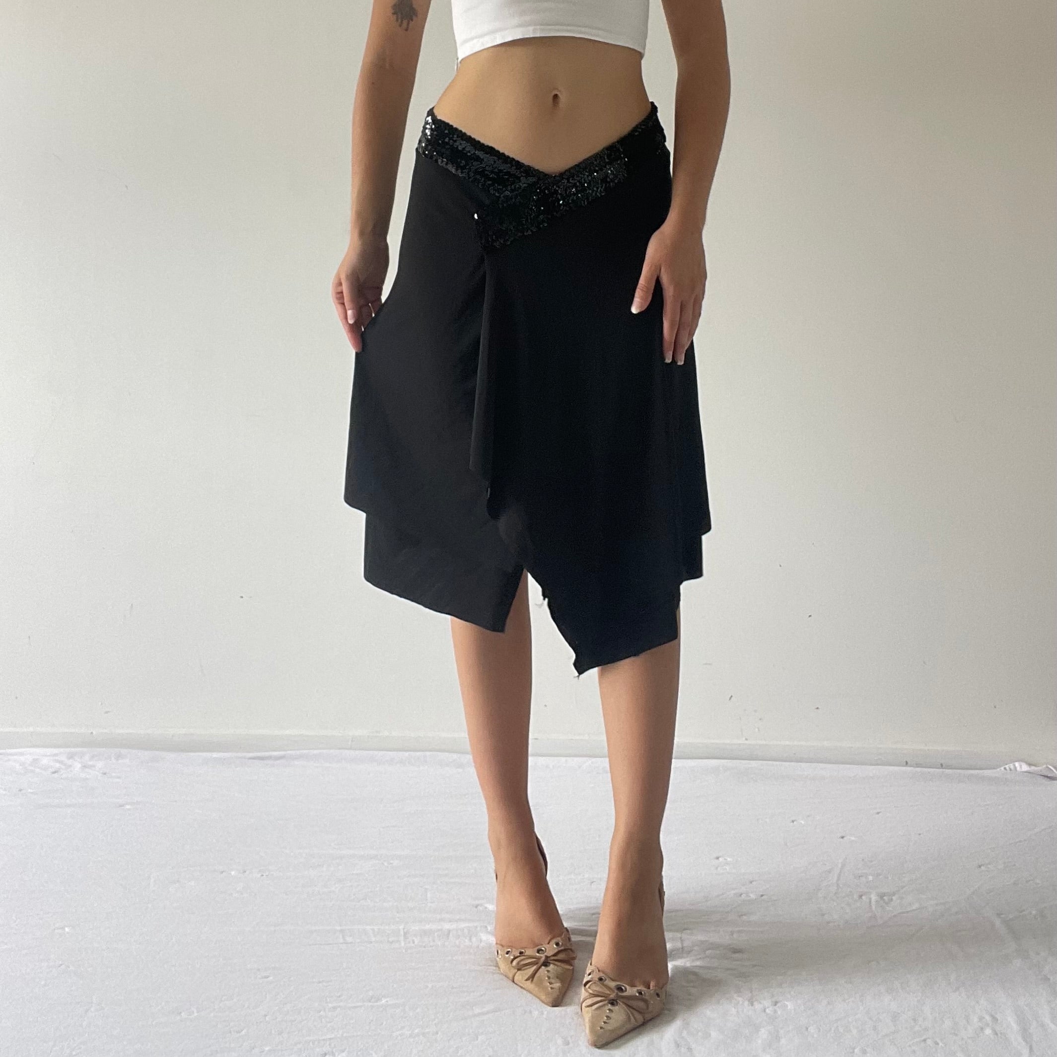 Asymmetric Midi Skirt | 8-12