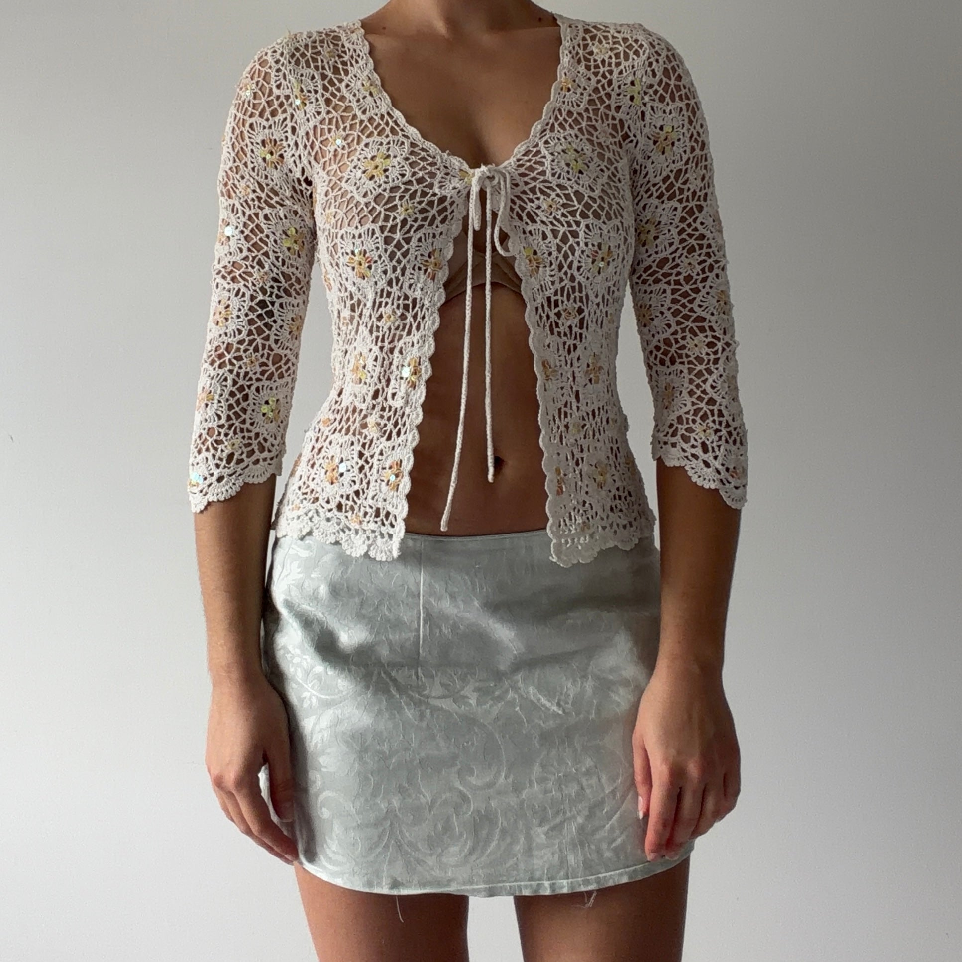 Oasis Sequin Crochet Top | 6-8