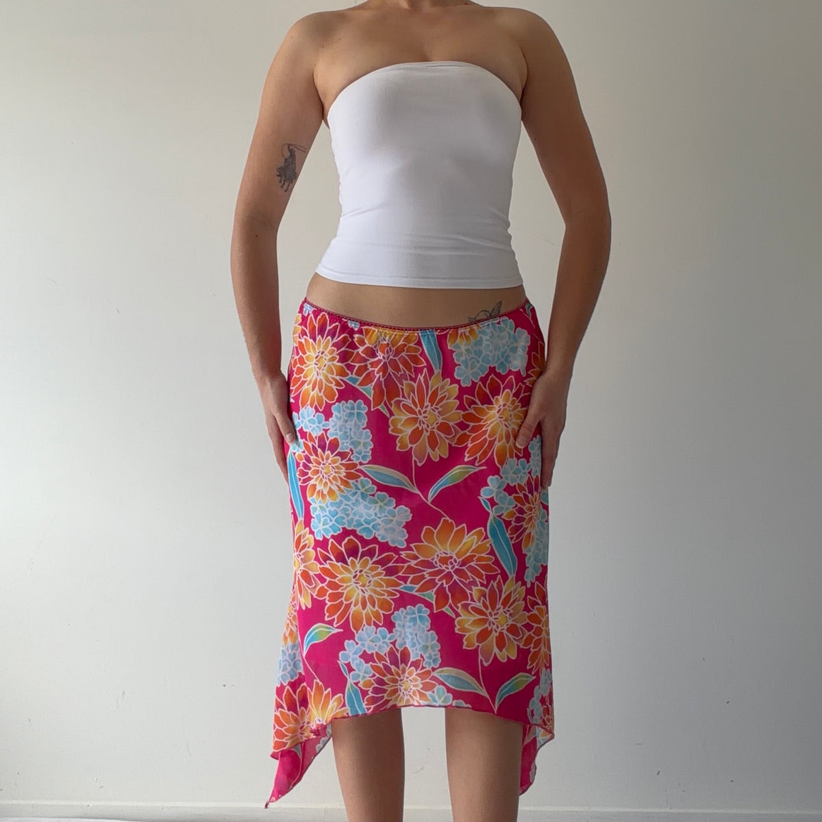 Giorgio Fiorlini Asymmetric Midi Skirt | S