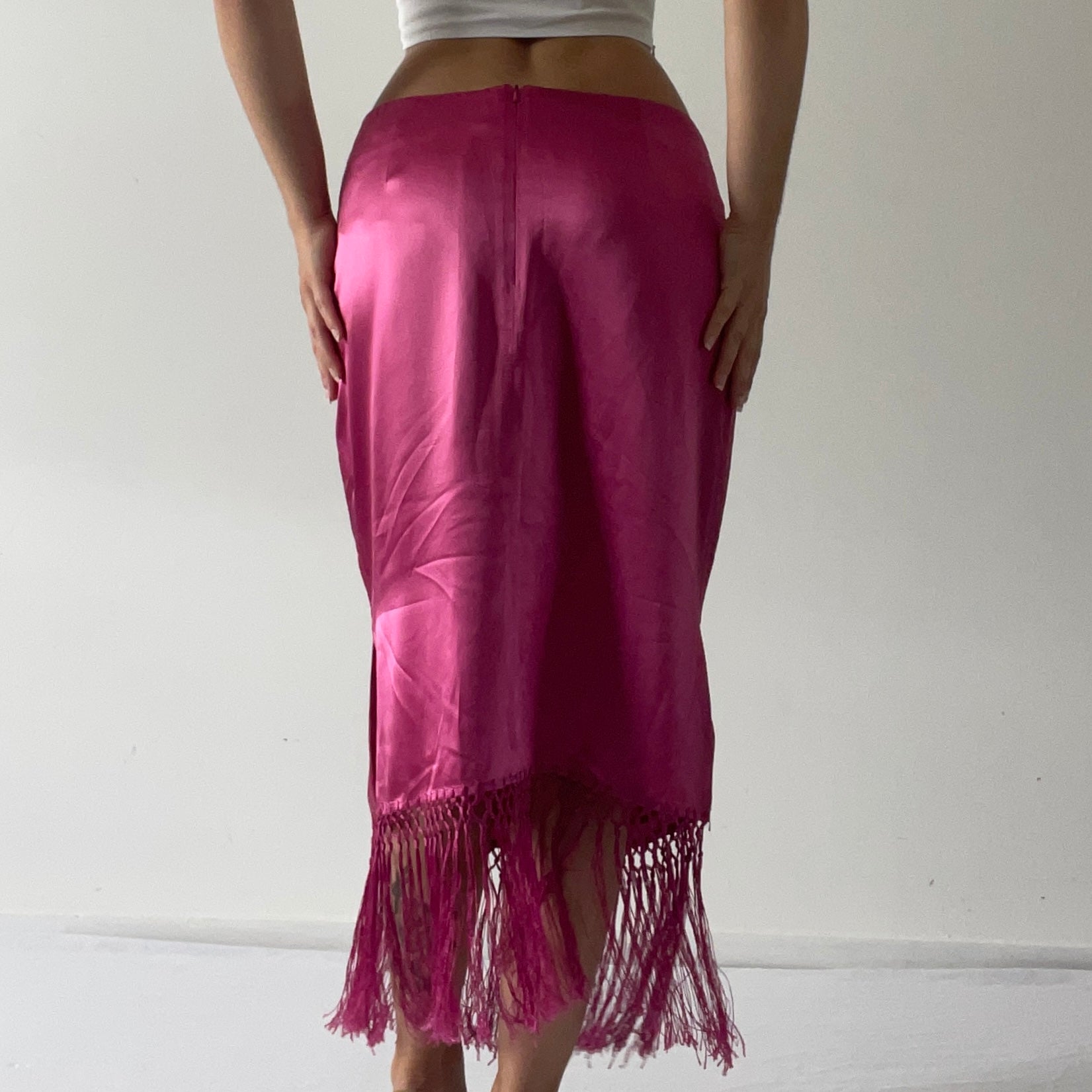 *Rare* Warehouse Silk Skirt | 10-14