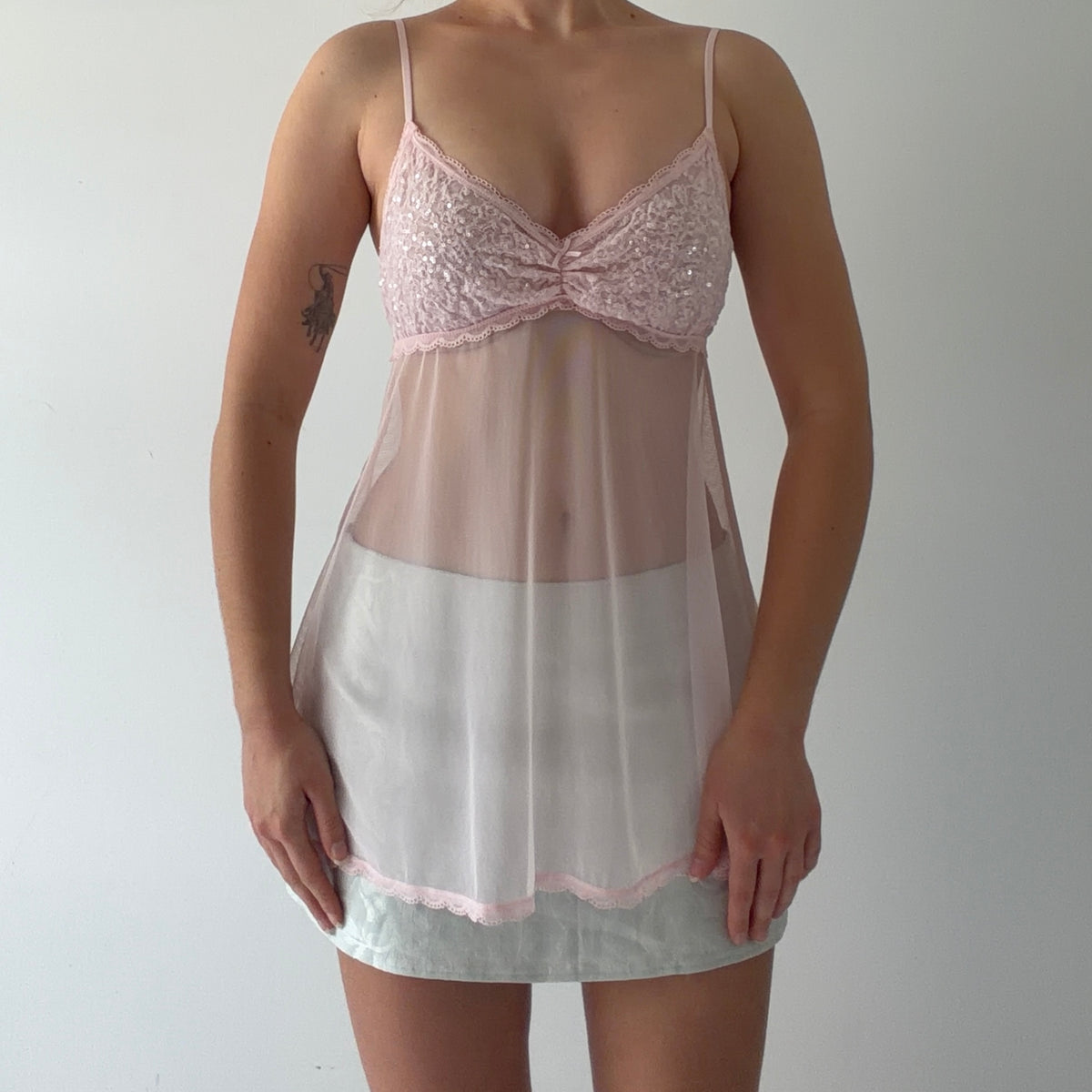 Victoria's Secret Babydoll Sequin Top | S